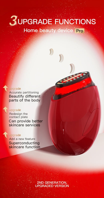 Handheld Beauty Device 3-in-1 Skincare Modes - USB Rechargeable Facial Care Tool with Color Light Therapy