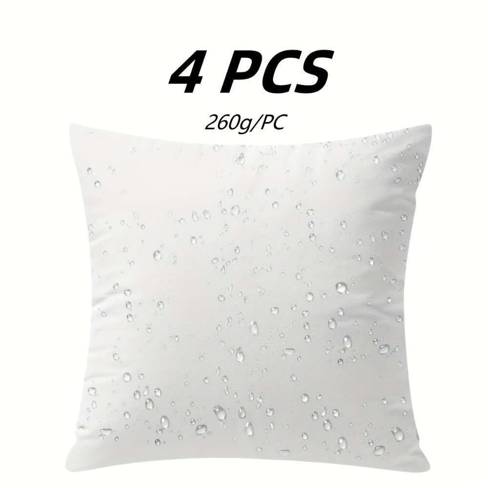 Pillow Inserts Square Indoor Outdoor Decorative Cushion Filling – Woven Fabric 200g+ Stuffing for Throw Pillows Couch Sofa Patio, White