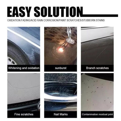 Car Scratch Repair Wax by V-Vaxy, Three 50ml Bottles with Three Sponges and Three Towels for Paint Application