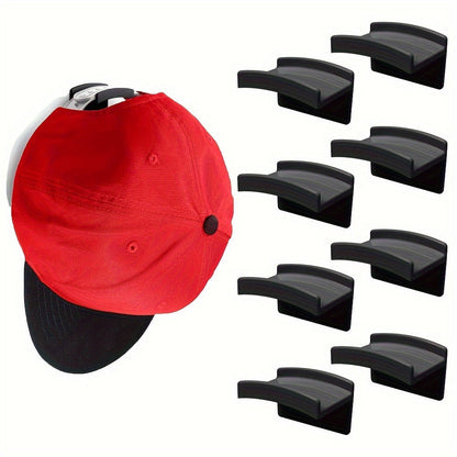 Hat Hooks Wall Mounted 20-Pack, Strong Adhesive Baseball Cap Hooks, No Drilling Multi-Purpose Hat Rack Organizer for Caps