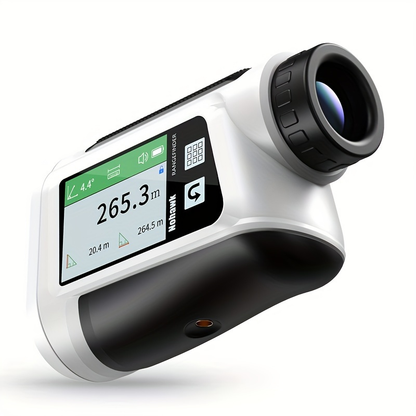 Laser Rangefinder 1000m for Golf & Hunting – Slope Compensation, Flag Lock Vibration, 6x Magnification, USB Rechargeable
