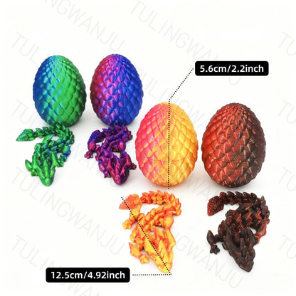 Dragon Egg Decorative Sculpture Set 40-Piece, 20 Mini Dragons & 20 Dragon Eggs Figurines, 4.92" Dragons & 2.2" Eggs