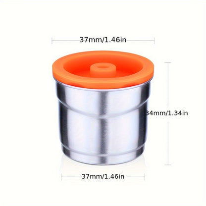 Reusable Coffee Filter Capsule for Illy Y3.2 & X7.1 Machines, Stainless Steel Refillable Coffee Pod Cup with Tamper