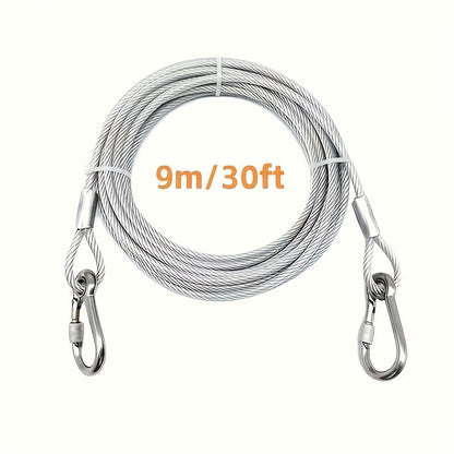Retractable Clothesline Stainless Steel – Portable Indoor Outdoor Laundry Line for Apartment, Dorm & Camping