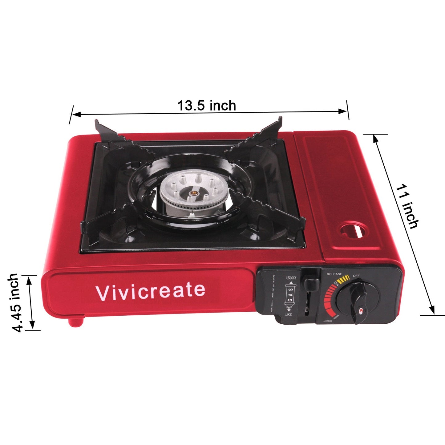 Portable Butane Camping Stove Single Burner – Compact Gas Cooker with Carrying Bag for Outdoor Cooking, Camping, Hiking, Fishing