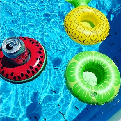 Floating Pool Drink Holders 15 Pack, Flamingo Inflatable Cup Coasters for Beer Cans, Water Bottles & Beverages