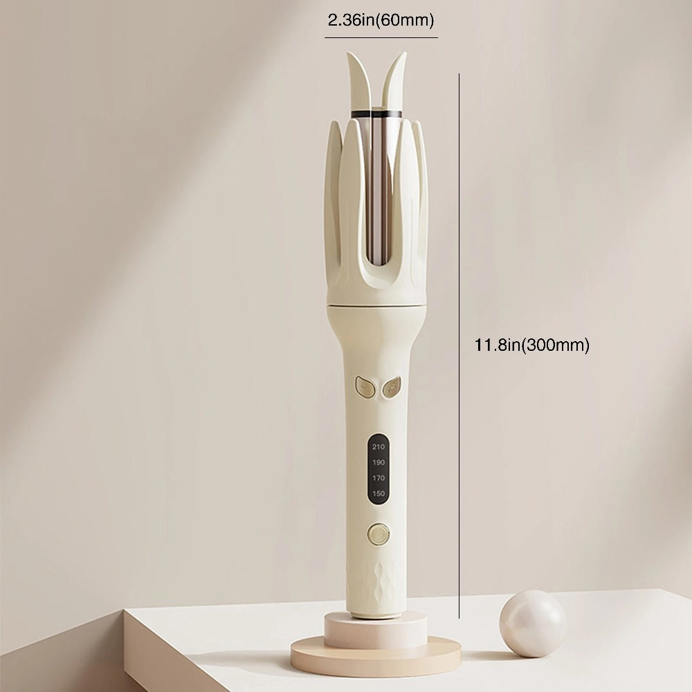 Hair Curler 28mm Barrel Negative Ion Technology 4 Temperature Settings Fast Heating Portable for Home, Travel and Salon Hair Styling