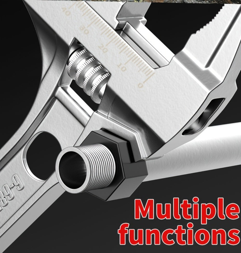 Bathroom Wrench Tool Multifunctional, Adjustable Double-Ended Open-End Wrench for Sink, Faucet, Water Pipe & Heating Repair