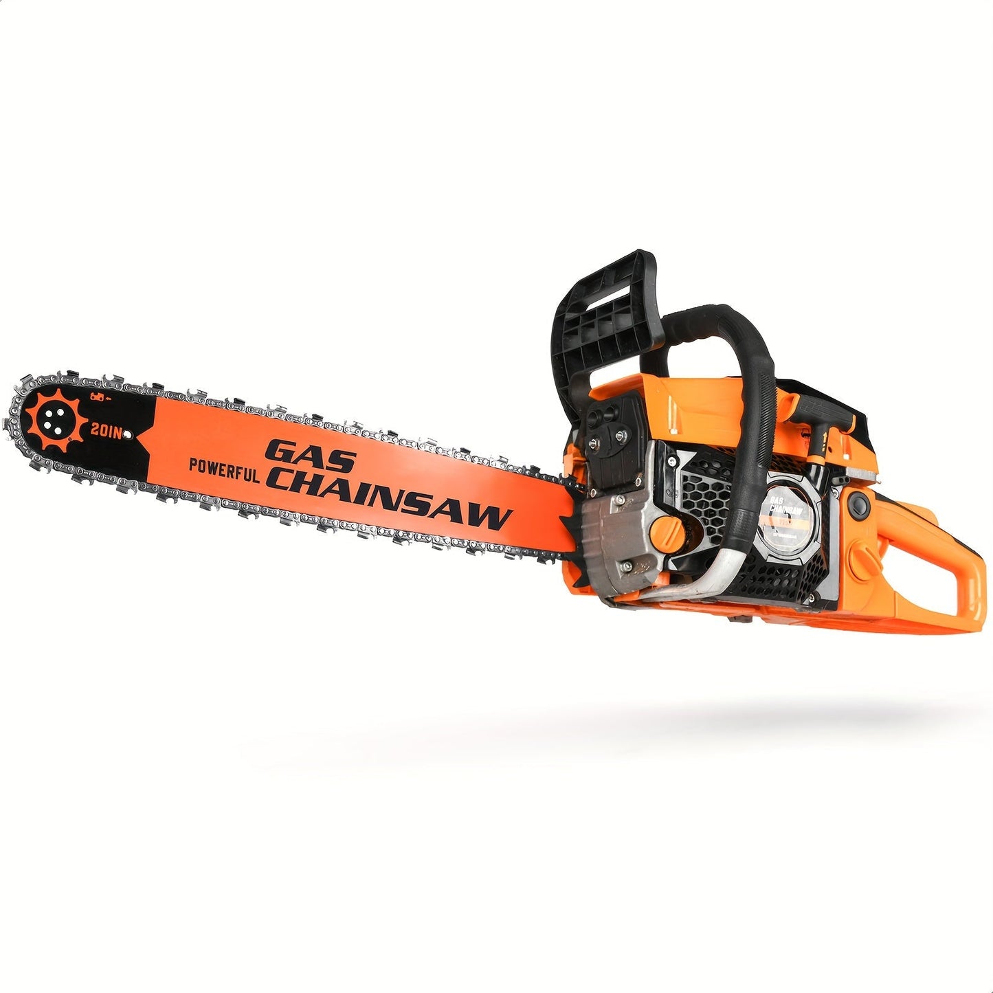 Chainsaw, Gas Powered Forestry Wood Cutting Farm Yard for Garden, Patio and Yard Use, with the Listed Configuration