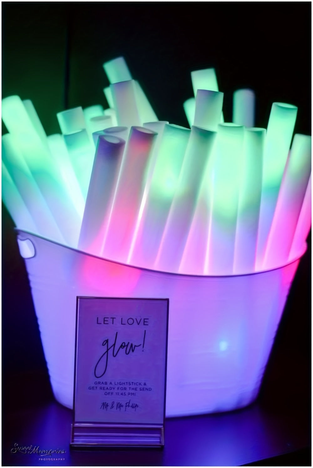 LED Foam Glow Stick Party Supplies Pack with 30 Multi-Color Flashing Sticks and Included Batteries