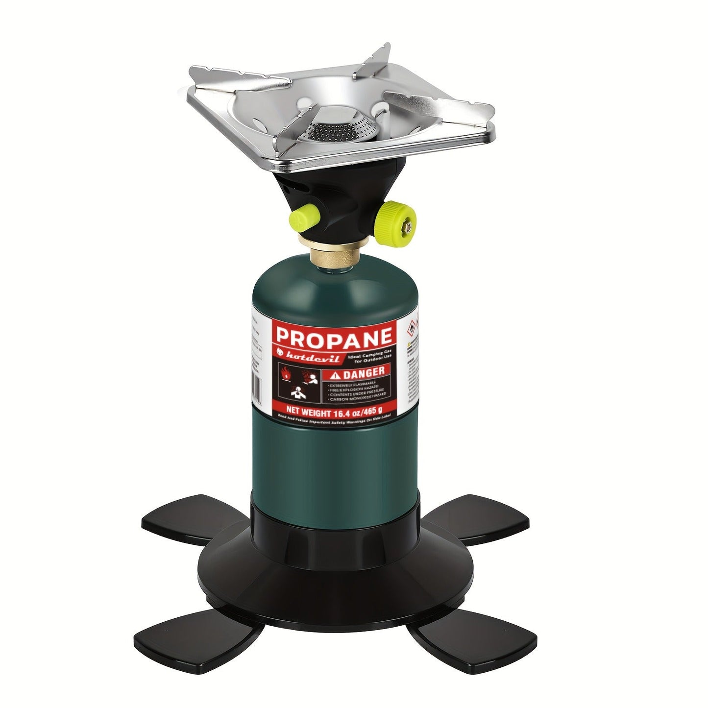 Backpacking Stove Bottletop Propane, Hotdevil HD-5005 Camping Stove with Instant Ignition, Propane & MAPP Gas Compatible