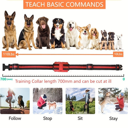 Bark Control Collar with Remote 9-Level Adjustable – Rechargeable Dog Training Collar with Sound, Vibration & Shock Modes