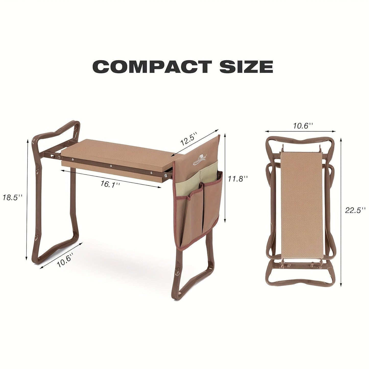 Garden Kneeler and Seat, for Garden, Patio and Yard Use, with the Listed Configuration, for Everyday Use and Organized Storage
