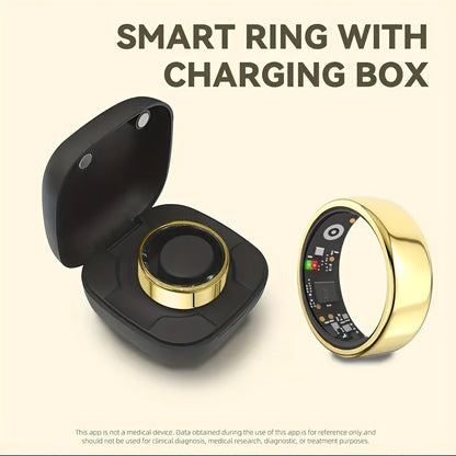 Ring for Men, Health Monitor – Step Counter, Sleep Tracker, Heart Rate & Fitness Tracker Ring for Men | Multiple Sizes & Colors