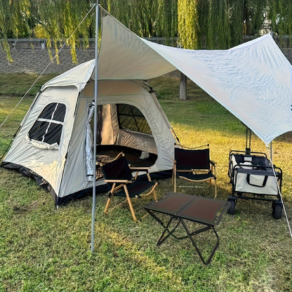 Folding Camping Table Portable Lightweight 3-Leg Outdoor Table for Picnic BBQ, for Camping, Travel and Outdoor Use