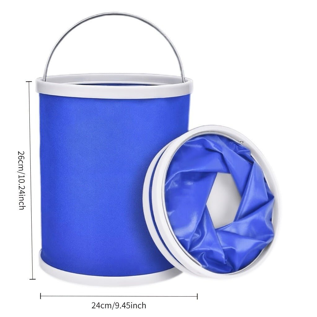 Portable Outdoor Shower with Light 2-in-1 – 2000mAh Rechargeable, Power Display, Spray Nozzle, Hose & Suction Cup – Camping, Hiking
