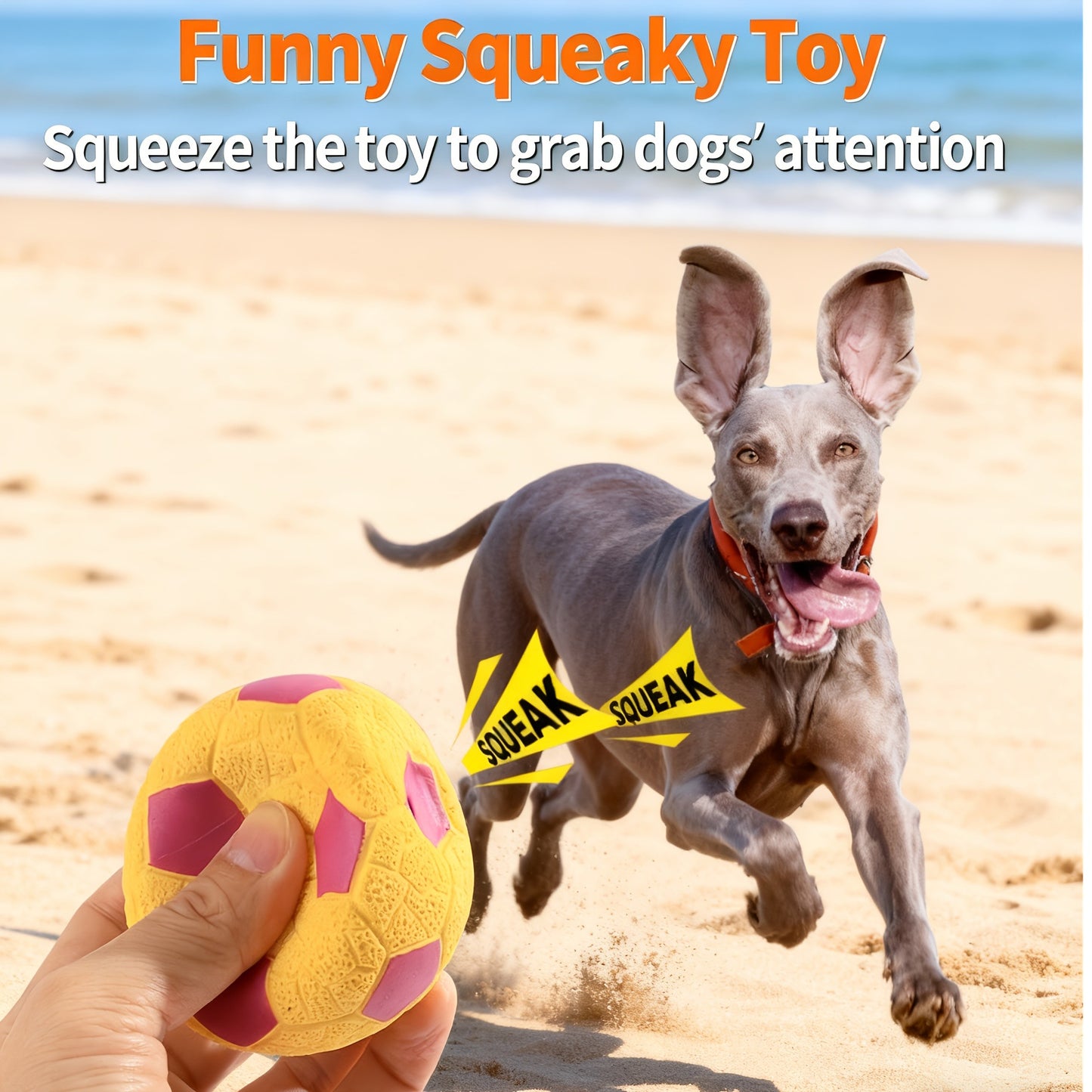 Latex Squeaky Dog Balls 4 Pack Soft Bouncy Sport Fetch Balls for Puppies & Small Dogs – 2.8 Inch Vibrant Color Chew Throw & Fetch Toy Set