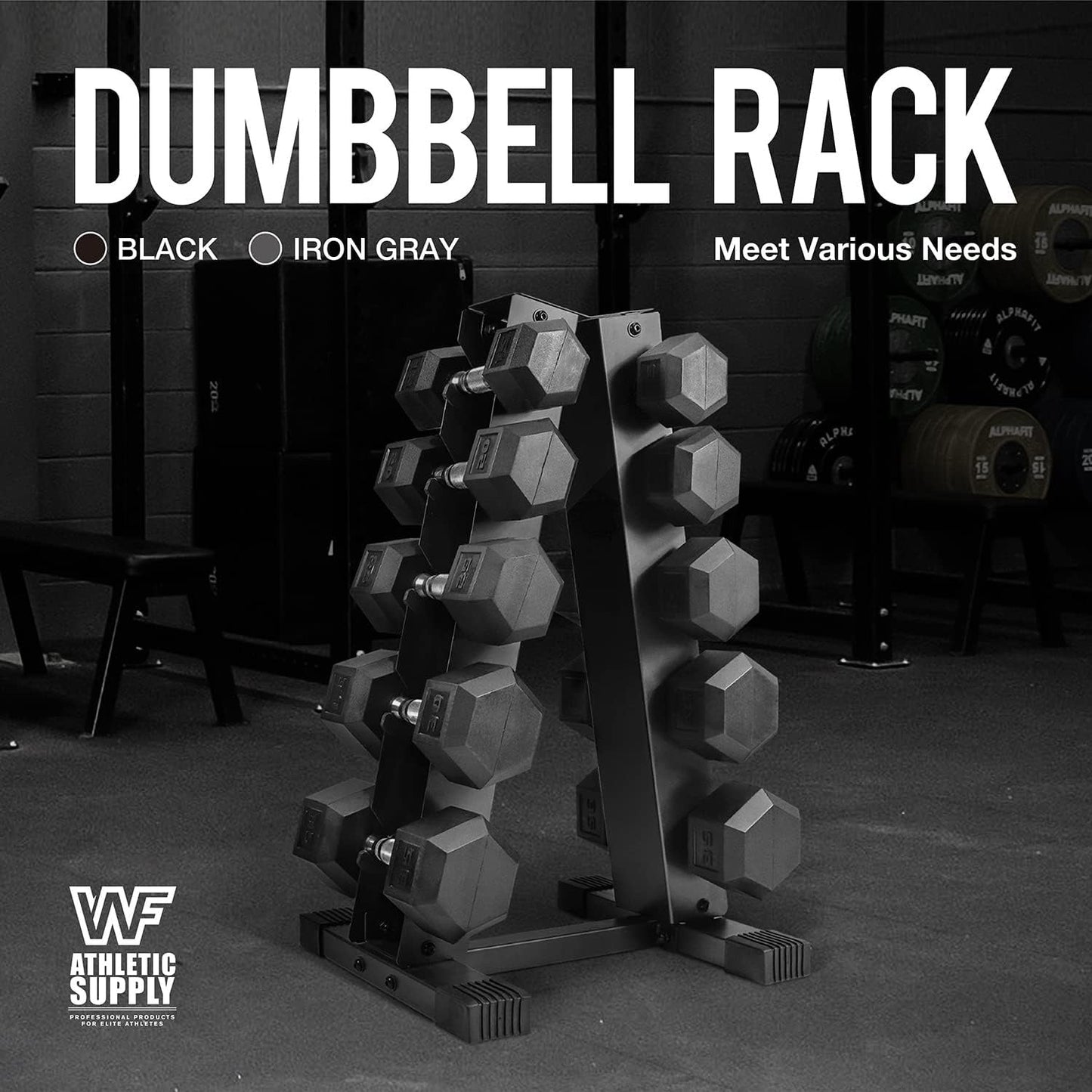 Dumbbell Rack A-Frame 5-Tier Heavy Duty Weight Storage Stand – Space-Saving Vertical Dumbbell Holder for Home Gym