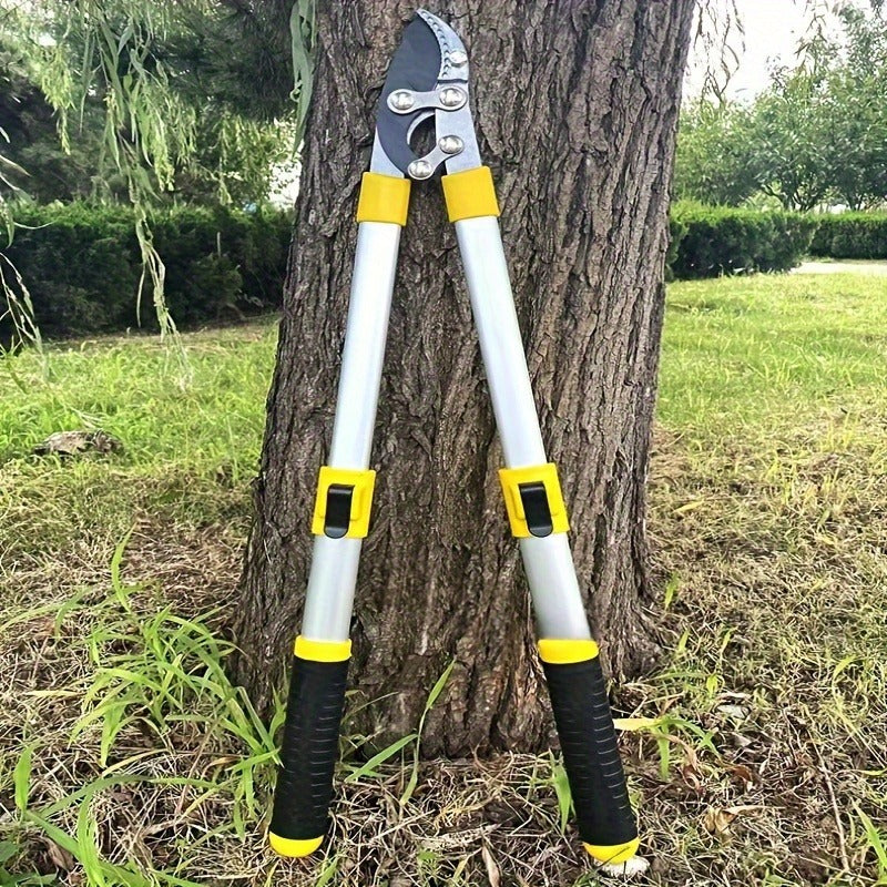 Telescoping Pruning Shears with Long Stretchable Handle – Bypass Lopper for Thick Branches & Daily Tree Pruning