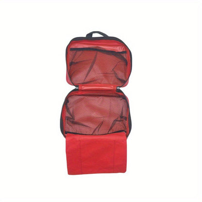 152-Piece First Aid Kit with Red Handled Organizer, Mesh Dividers, Scissors, Forceps and Packed Supplies