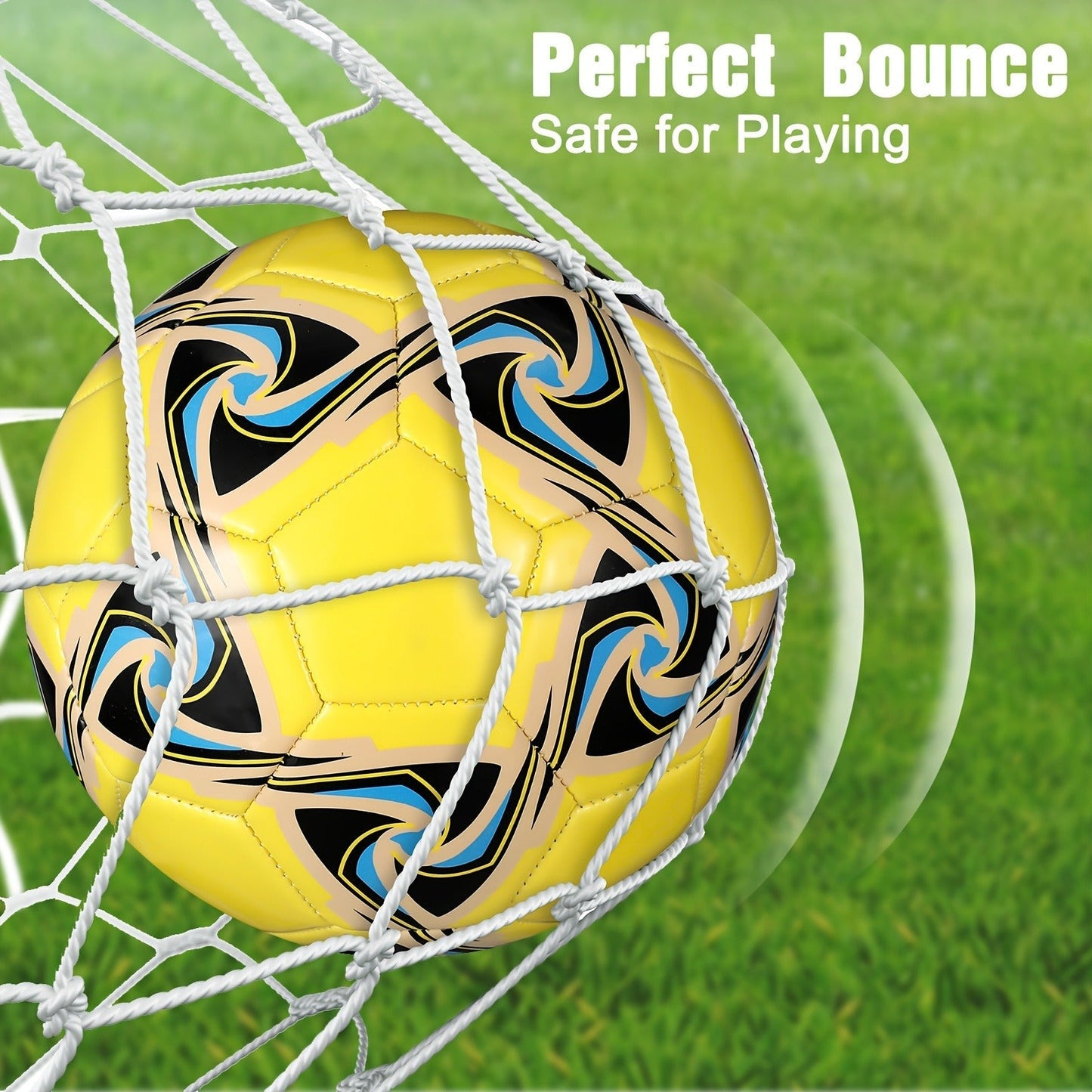 Soccer Balls Bulk 6 Pack Size 5 with Pump Official Size Indoor Outdoor Training Match Practice Game Balls for Kids Adults School Team