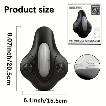 Pelvic Floor Trainer Electric Massage Cushion – 6 Vibration Modes, Wireless Rechargeable, Hip & Leg Muscle Training for Men Women