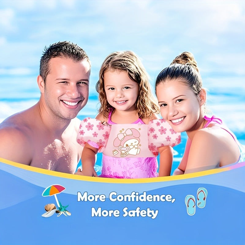 Kids Swim Vest Floating Jacket – Adjustable Straps, Lightweight, Cute Cartoon Pattern for Boys Girls Beginners