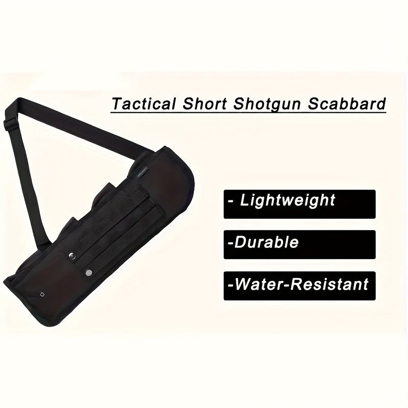 Tactical Shotgun Holster with MOLLE System – 19" 600D Oxford Cloth, Adjustable Strap & Shell Loops, Lightweight Hunting & Shooting Scabbard