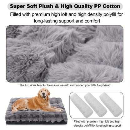 Orthopedic Dog Bed for Large Dogs – XL XXL Memory Foam Pet Bed with Removable Washable Cover, Anti-Slip Base