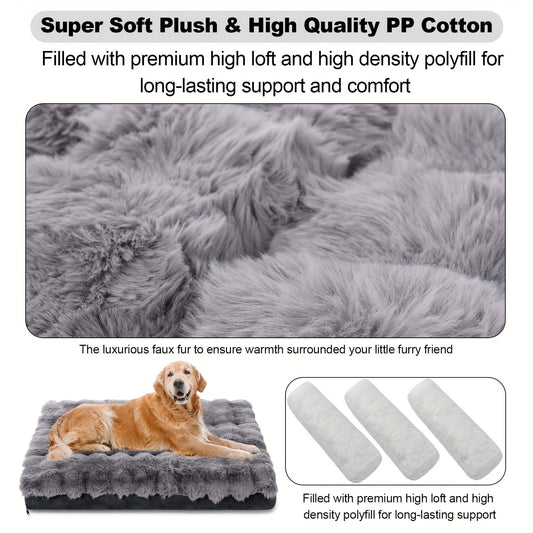 Orthopedic Dog Bed for Large Dogs – XL XXL Memory Foam Pet Bed with Removable Washable Cover, Anti-Slip Base