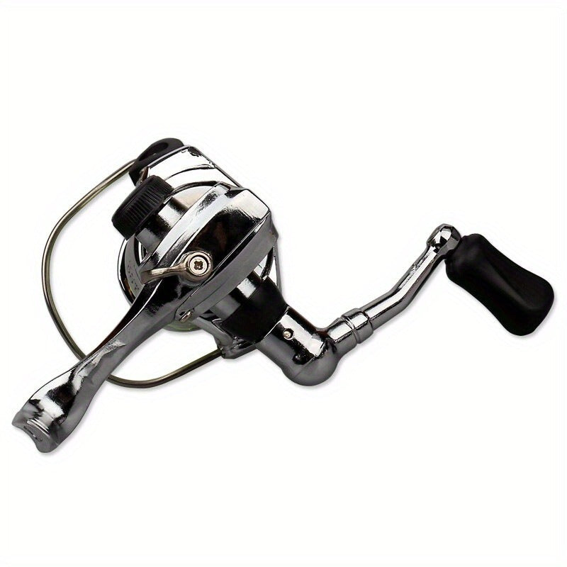 Mini 100 Spinning Fishing Reel – 4.3:1 High-Speed Gear Ratio, Aluminum Alloy Body, Interchangeable Rocker Arm, Ambidextrous