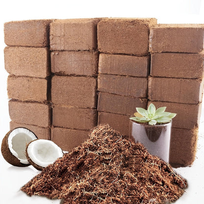 Coco Coir Bricks for Plants 1.32 LB Each Low EC pH Balanced