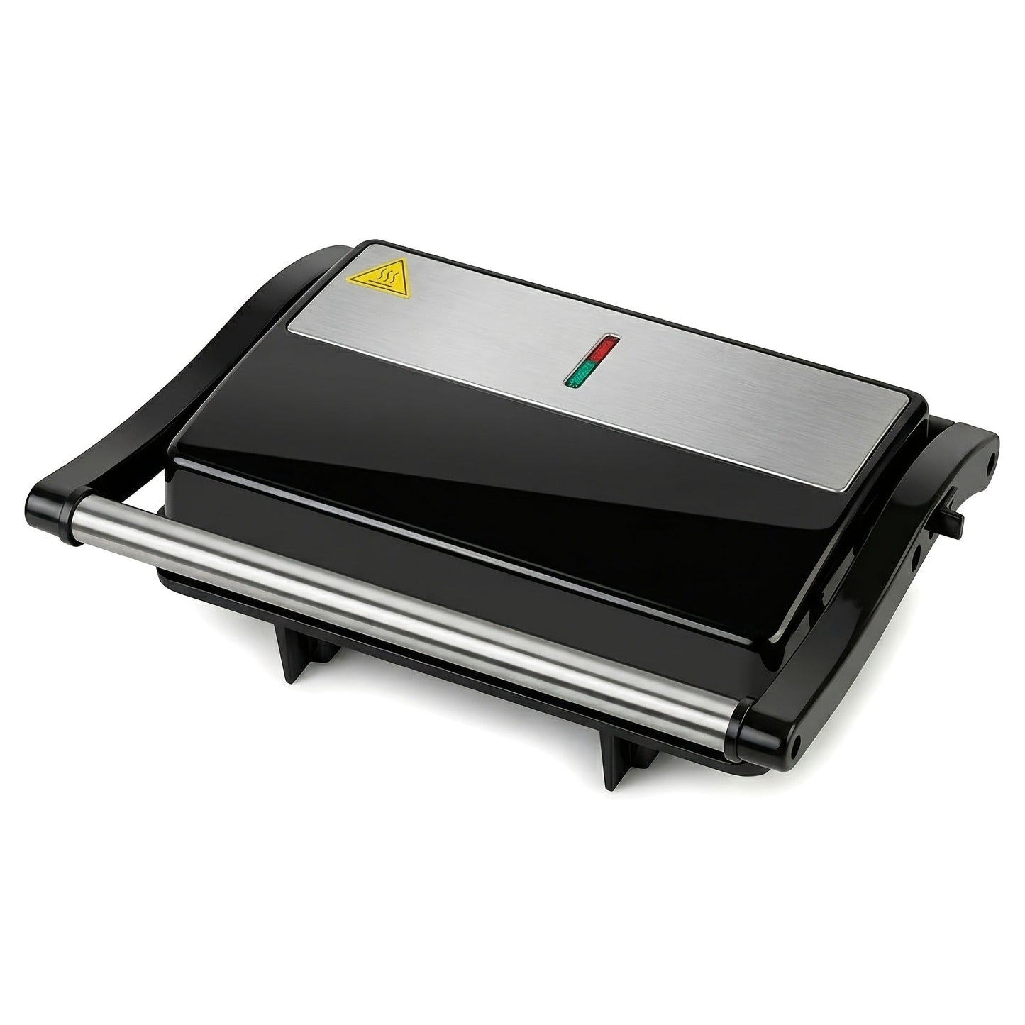 Sandwich Maker 3-in-1 Mini Indoor Grill & Panini Press, Non-Stick 180° Opening, Floating Hinge, 60-Min Timer