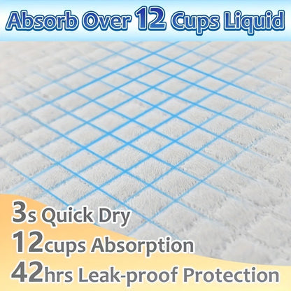Puppy Pads XXL & XL Super Absorbent – Leak-Proof & Odor-Resistant Pet Training Pads for Potty Training & Accident Management, Home Use