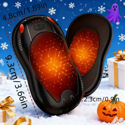 Magnetic Hand Warmer 2-in-1 Double Sided Heating – 3-Speed Temperature Control, Portable Pocket Heater for Skiing, Camping