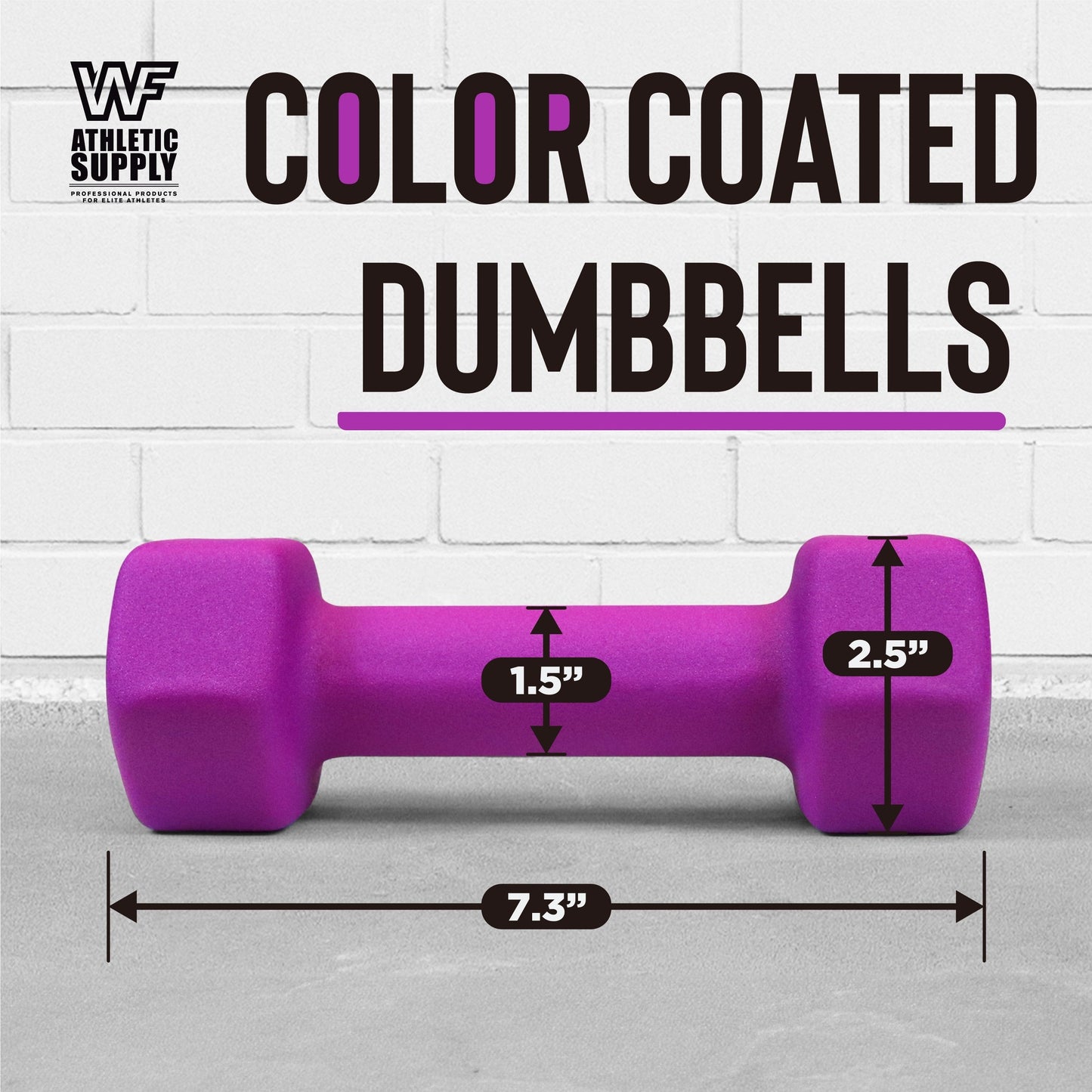 Neoprene Dumbbells Pair with Non-Slip Hex Shape – Color-Coded Hand Weights for Women & Men, Strength Training, Home Gym & Aerobics