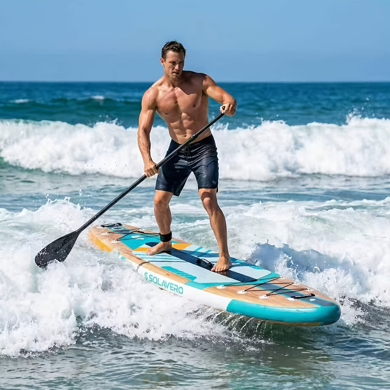 Stand Up Paddle Board Inflatable SUP 10'6" & 11'6" – Non-Slip EVA Deck, 180kg Capacity, All-in-One Accessories Kit with Pump