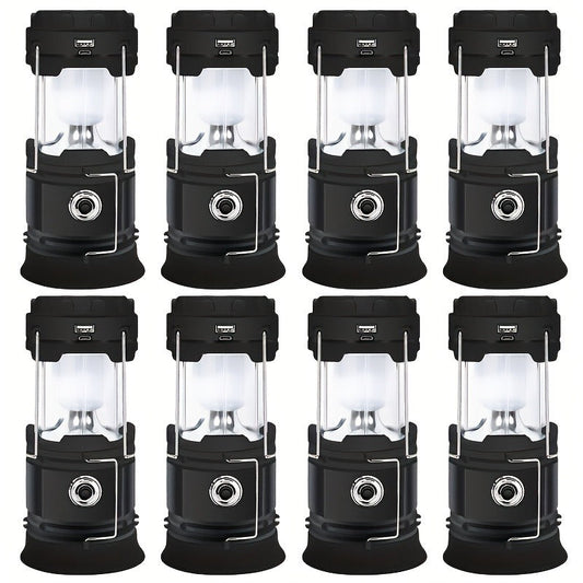 Collapsible Camping Lantern Rechargeable Bulk Set – Foldable USB LED Pendant Light for Camping, Power Outages & Emergency Survival