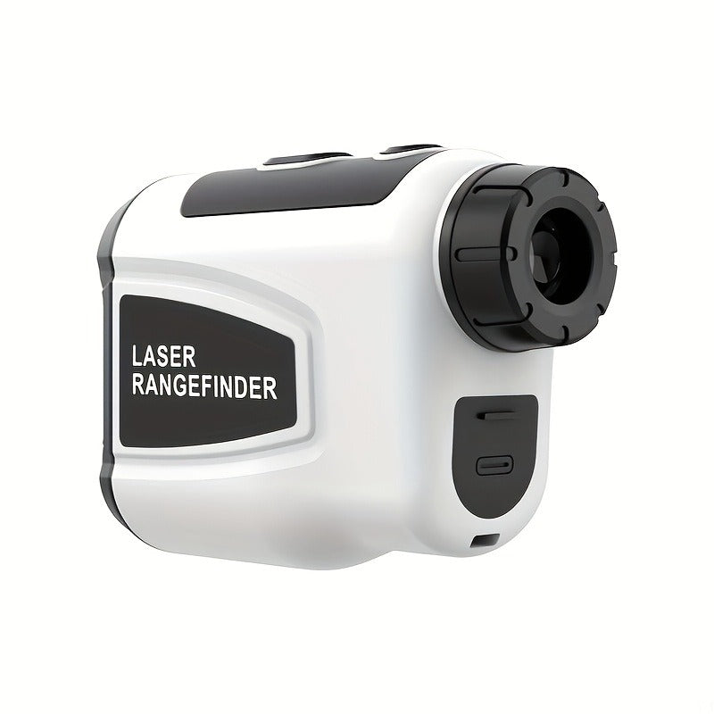 White Golf Laser Rangefinder, Model LAB12 with 1200-Yard Source Rating, 6x Optics and USB Charging