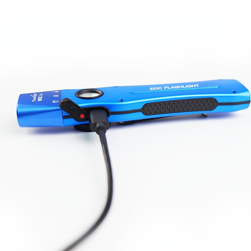 Flashlight 3-in-1 White, UV365 and Green Light Torch with Side Magnet in Black or Blue for Inspection