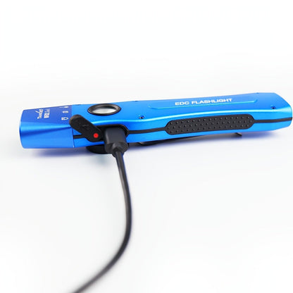 Flashlight 3-in-1 White, UV365 and Green Light Torch with Side Magnet in Black or Blue for Inspection