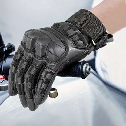 Tactical Full Finger Gloves with Touchscreen Compatibility – Camouflage Motorcycle Riding Gloves for Men Women, Anti-Slip Wear-Resistant