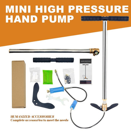 Mini Scuba Tank Set 0.5L – Reusable Diving Cylinder with Hand Pump, 3000PSI 200Bar, 35 Breaths Backup Air for Shallow Water Diving Reef