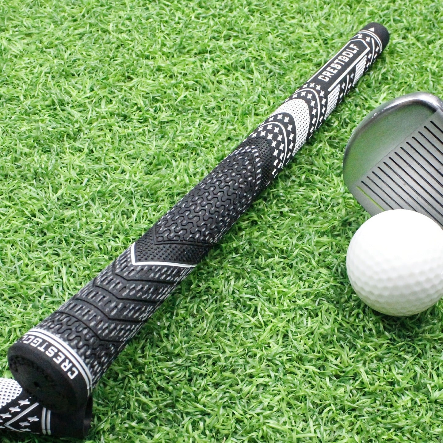 Midsize Golf Grips Set 13 Pack – All Weather Hybrid Rubber Golf Club Grips with Ecological Yarn Thread Technology, Multiple Colors