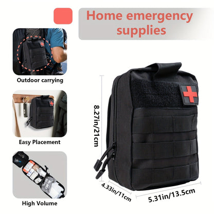 379-Piece First Aid Kit with Multi-Section Organizer Backpack, Internal Holders and Three Case Colors
