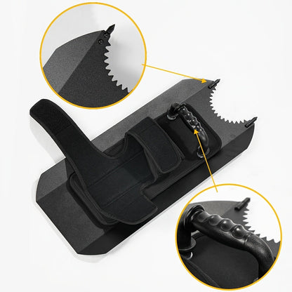 Tactical Arm Shield with Window Breaker Tool, Handheld Riot Shield High-Strength Steel Protective Gear for Outdoor Hunting Vehicle