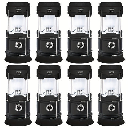 Collapsible Camping Lantern Rechargeable Bulk Set – Foldable USB LED Pendant Light for Camping, Power Outages & Emergency Survival