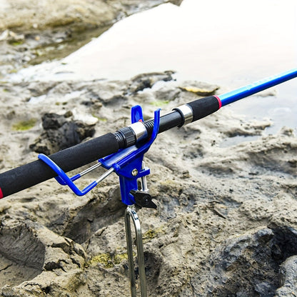 Fishing Rod Holder Ground Stake 360° Adjustable 2pcs Set, Heavy Duty Shore & Beach Rod Bracket Stand for Surf Fishing