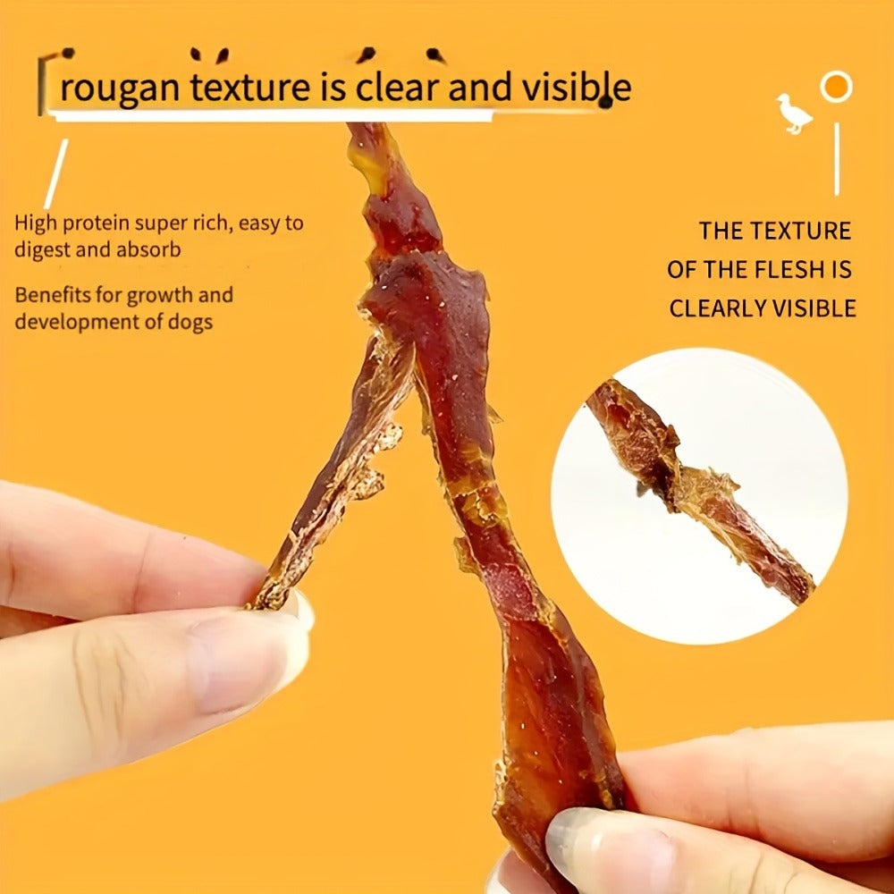 Chicken Jerky Dog Treats Real Pure Chicken Duck High Protein Low Fat Long Lasting Chews Healthy Digestible Training Reward Snack 200g 400g