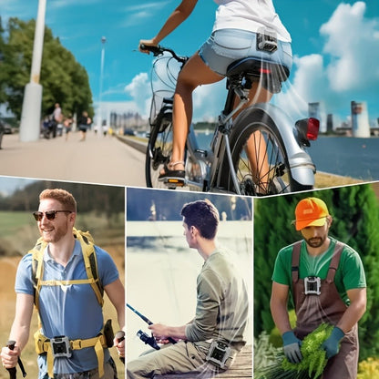 Wearable Neck Fan Rechargeable 10000mAh, 5-in-1 Portable USB Fan 22000RPM Brushless Motor, 5 Wind Speeds, LED Power Indicator